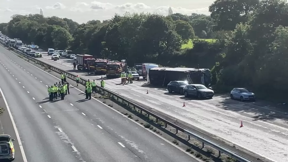 Accident on M53