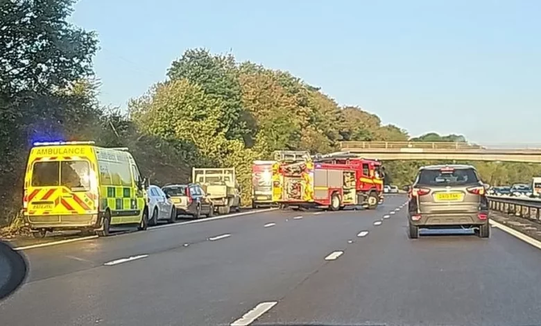 Accident on M53